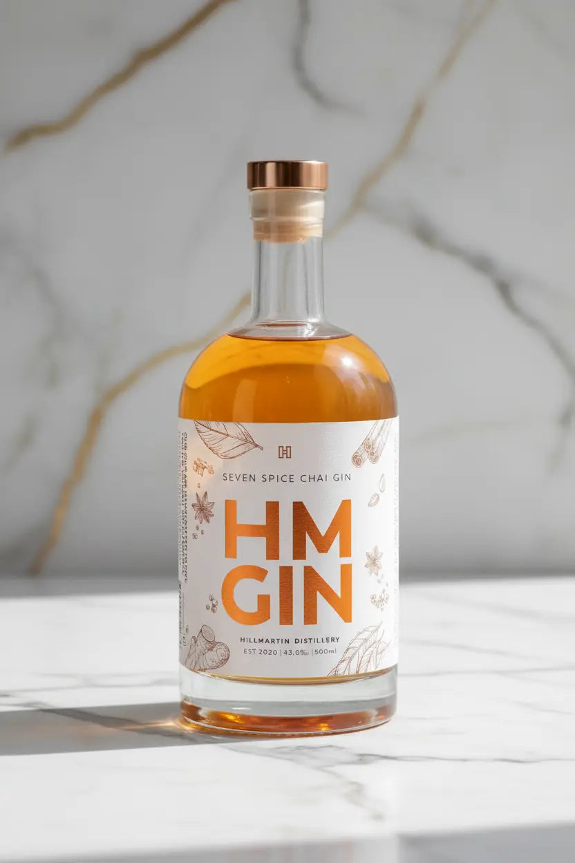 Buy Hillmartin Distillery HM Seven Spice Chai Gin 500ml online at Wine Sellers Direct's best prices.