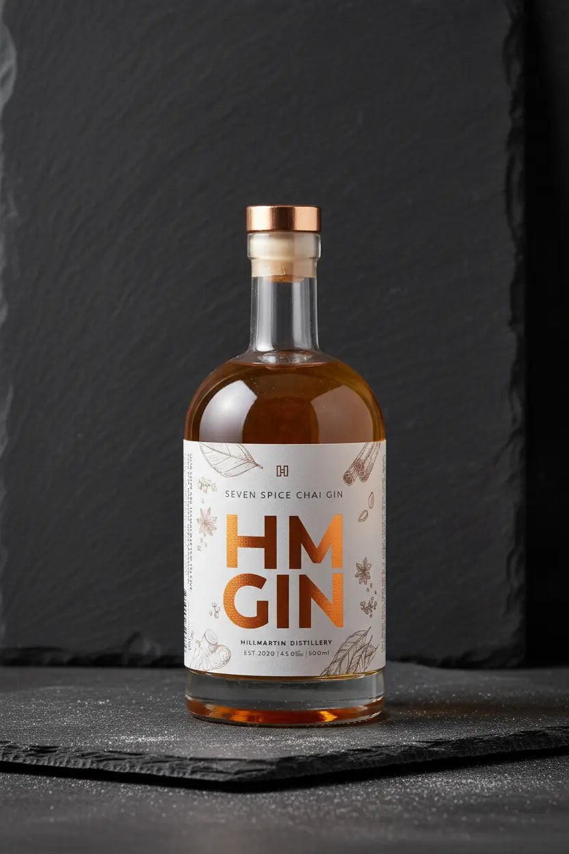 Buy Hillmartin Distillery HM Seven Spice Chai Gin 500ml online at Wine Sellers Direct's best prices.