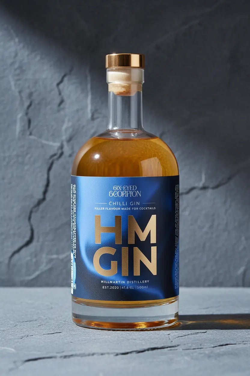 Buy Hillmartin Distillery HM Six-eyed Scorpion Chilli Gin 500mL online at Wine Sellers Direct's best prices.