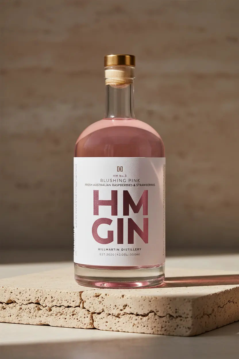 Buy Hillmartin Distillery HM Gin No.3 Blushing Pink 500mL available online at Wine Sellers Direct's best prices.