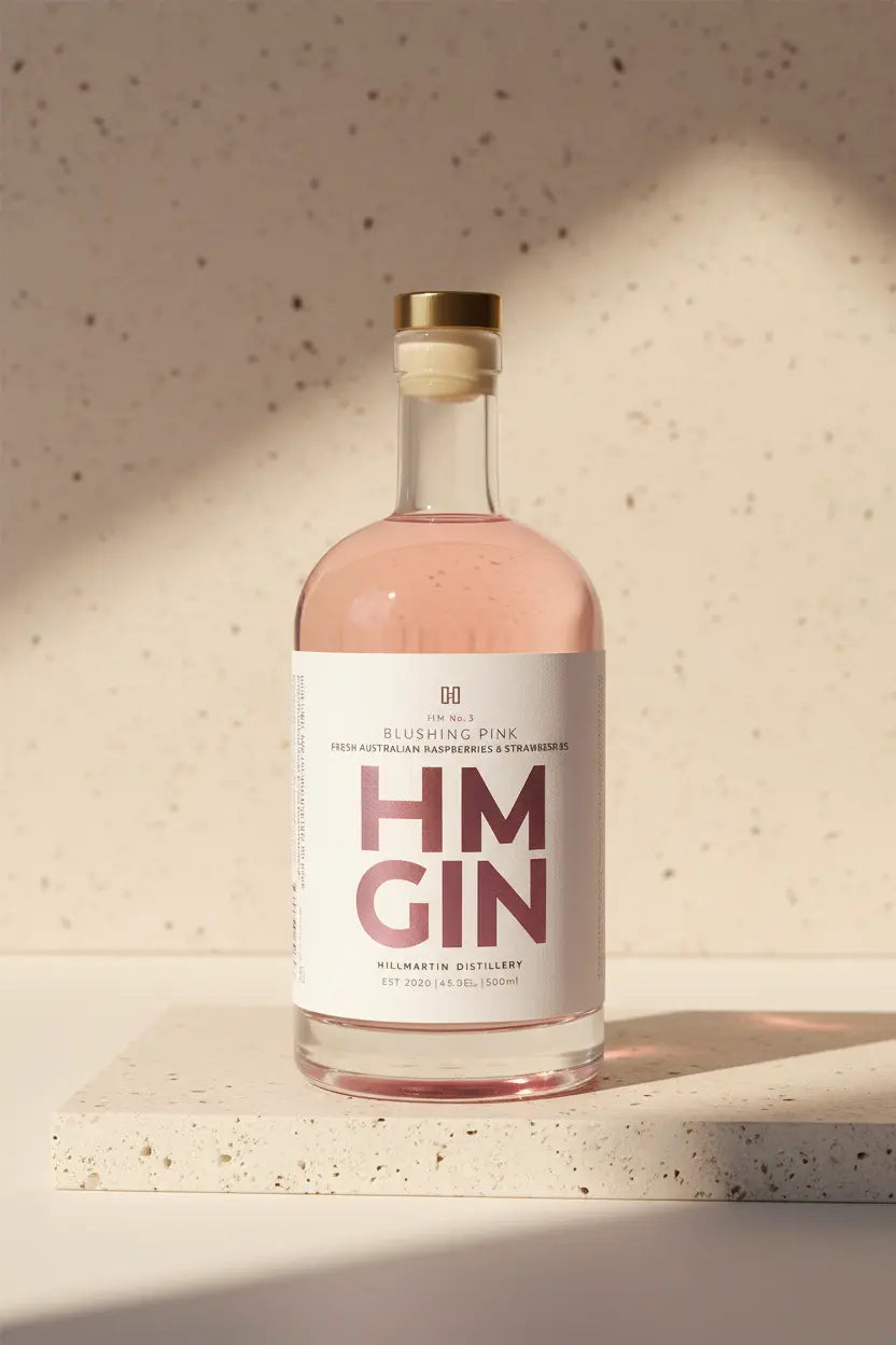 Buy Hillmartin Distillery HM Gin No.3 Blushing Pink 500mL available online at Wine Sellers Direct's best prices.