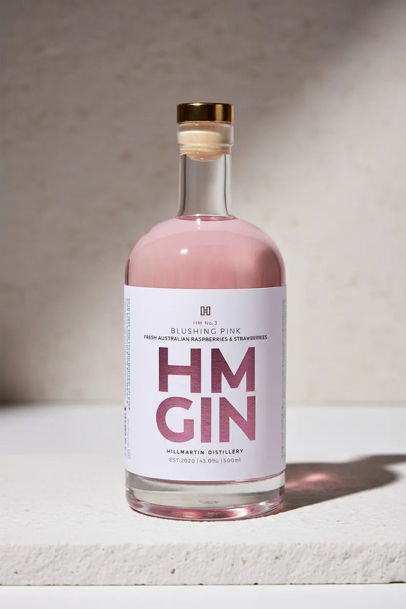 Buy Hillmartin Distillery HM Gin No.3 Blushing Pink 500mL available online at Wine Sellers Direct's best prices.