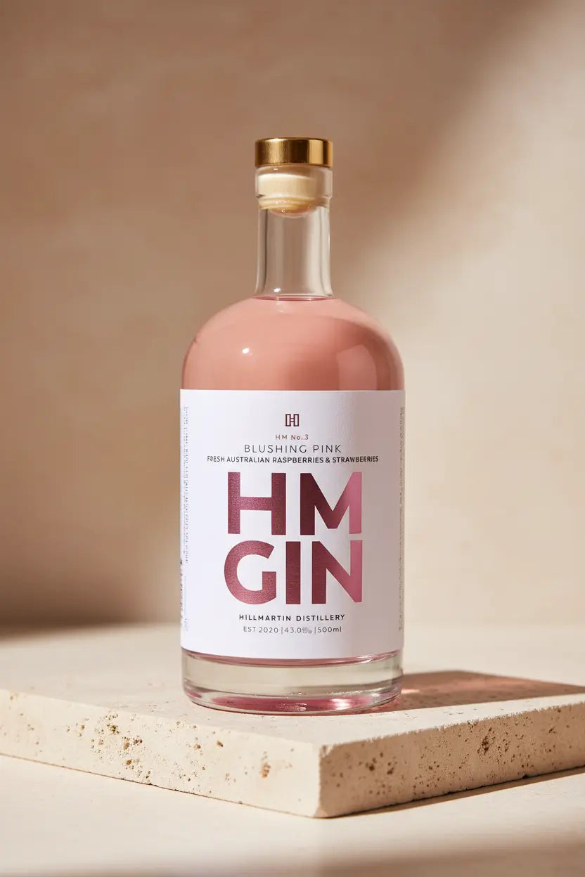 Buy Hillmartin Distillery HM Gin No.3 Blushing Pink 500mL available online at Wine Sellers Direct's best prices.