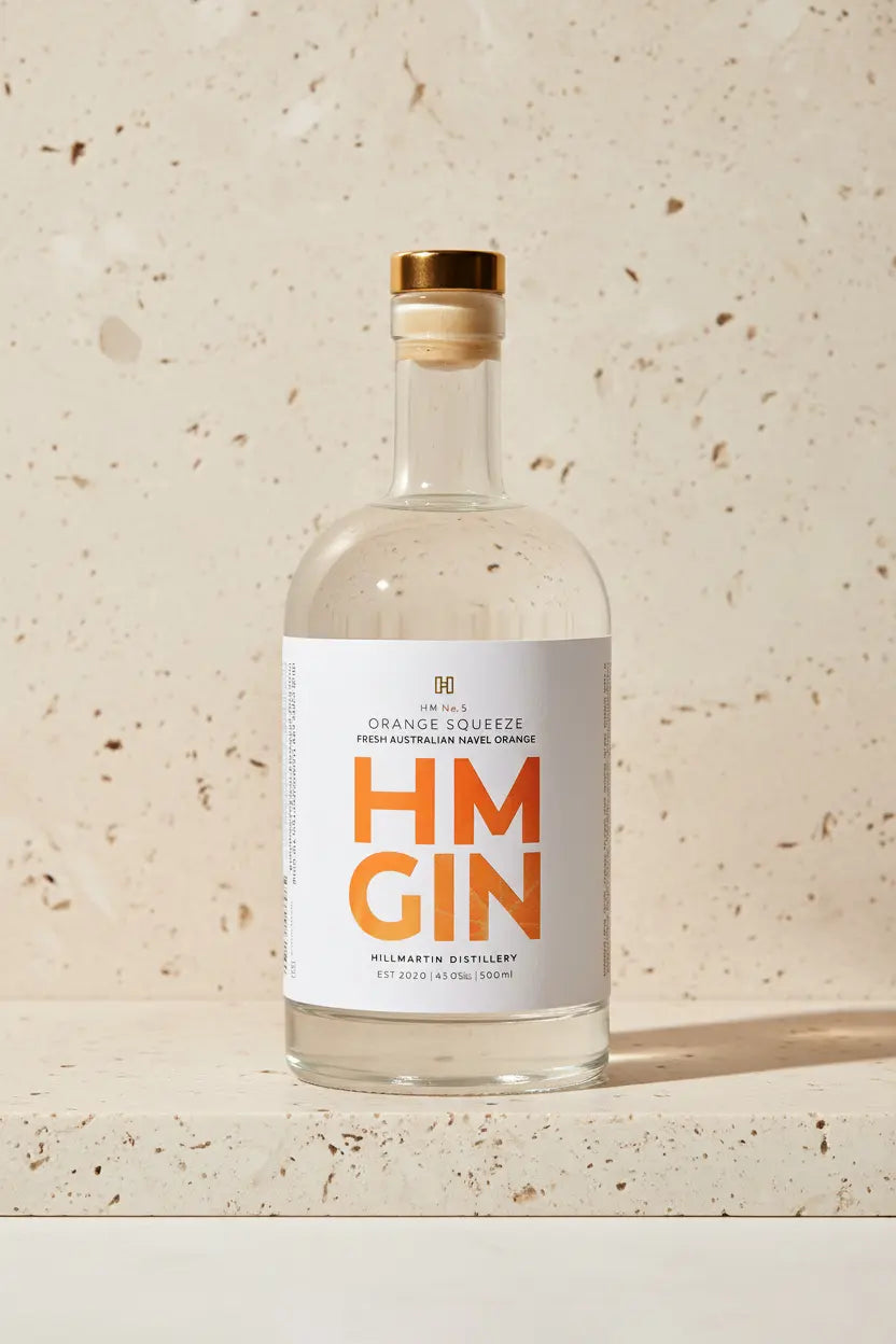 Buy Hillmartin Distillery HM Gin No.5 Orange Squeeze 500mL available online at Wine Sellers Direct's best prices.