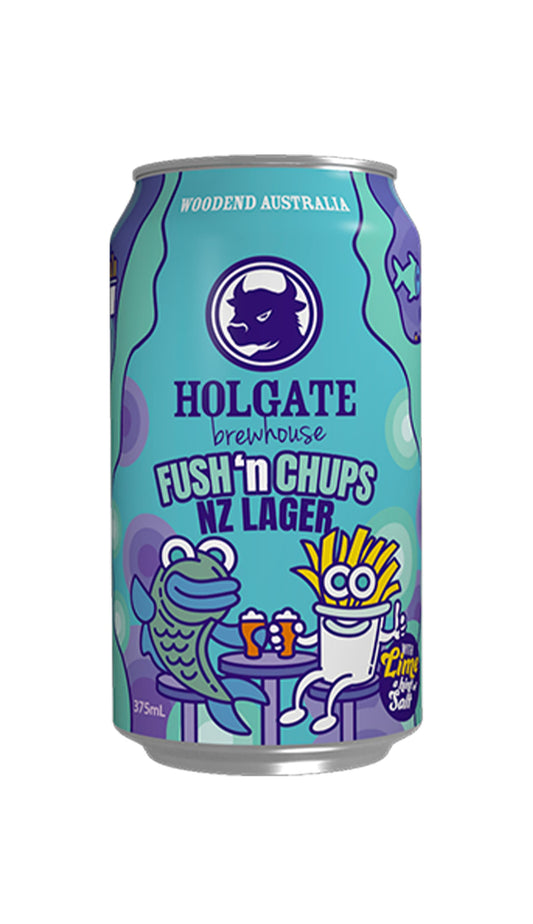 Find out more or buy Holgate Fush N Chups NZ Lager 375mL online at Wine Sellers Direct - Australia’s independent liquor specialists.