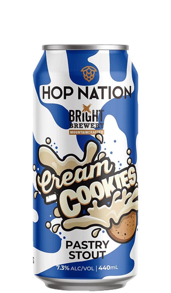 Find out more or buy Hop Nation Cream and Cookies Pastry Stout 440mL available online at Wine Sellers Direct - Australia's independent liquor specialists.