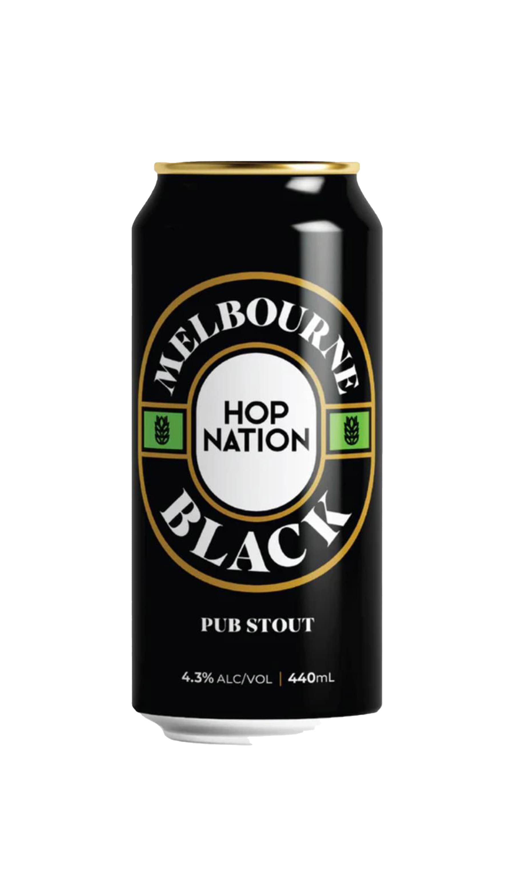 Find out more or buy Hop Nation Melbourne Black Nitro Pub Stout 440ml online at Wine Sellers Direct - Australia’s independent liquor specialists. 