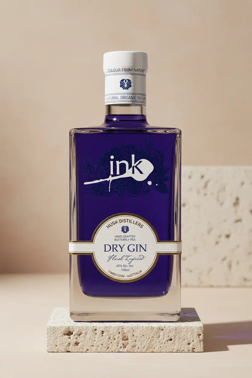 Find out more or buy Ink Gin 700mL (Husk Distillery) online at Wine Sellers Direct - Australia’s independent liquor specialists.