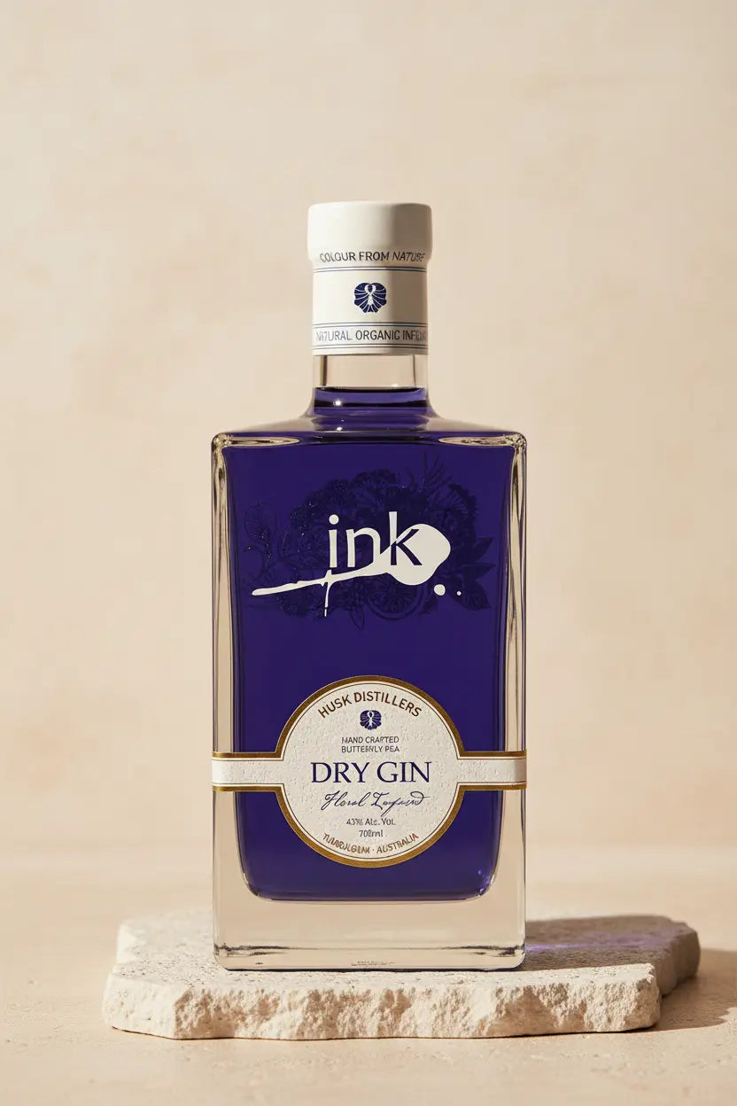 Find out more or buy Ink Gin 700mL (Husk Distillery) online at Wine Sellers Direct - Australia’s independent liquor specialists.