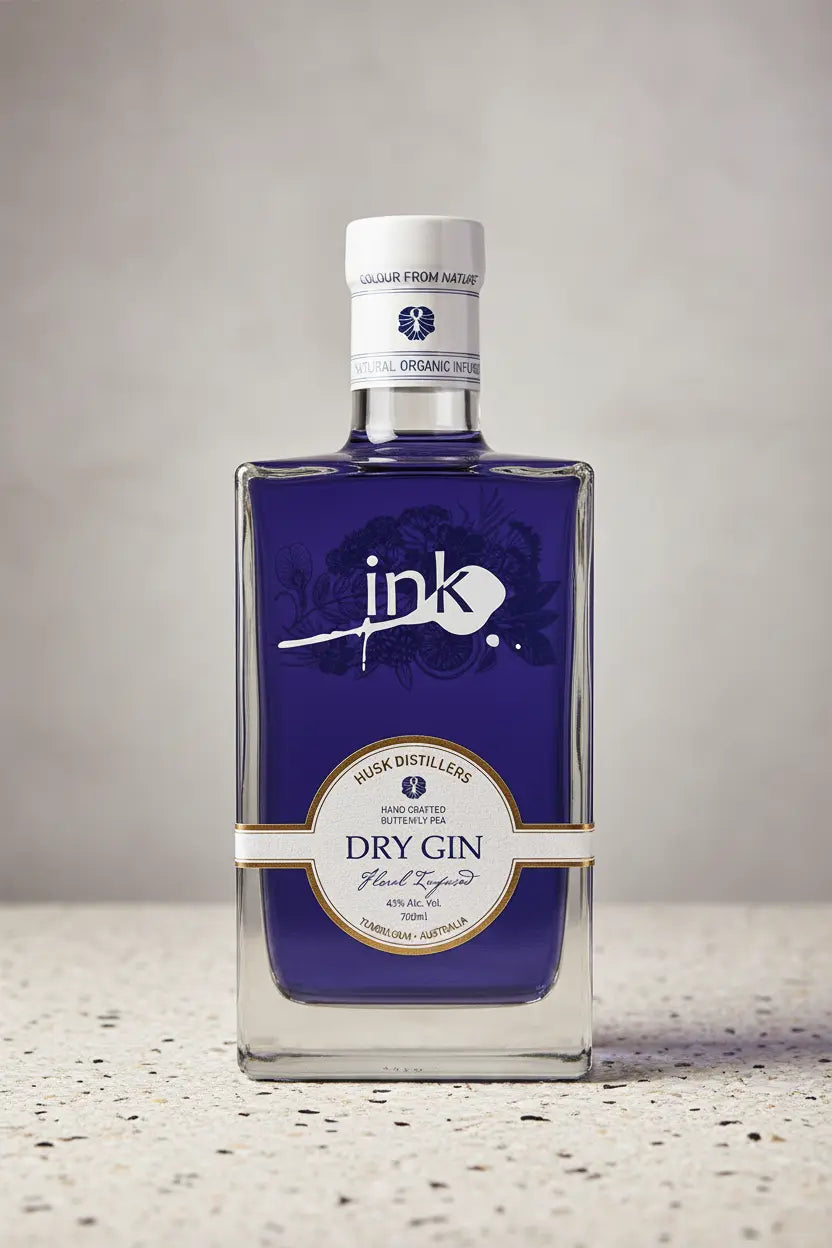 Find out more or buy Ink Gin 700mL (Husk Distillery) online at Wine Sellers Direct - Australia’s independent liquor specialists.