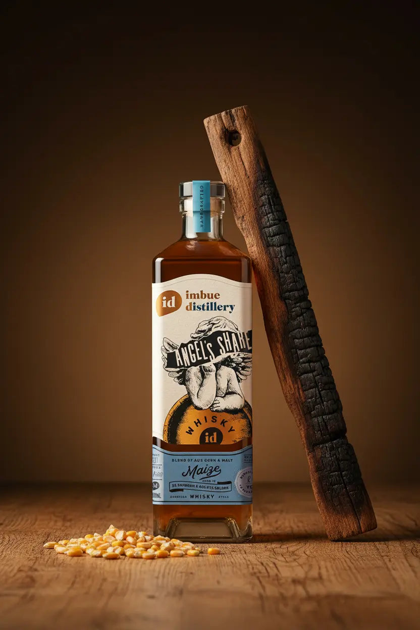 Imbue Distillery Angel's Share Maize Whisky 700mL bottle from Melbourne