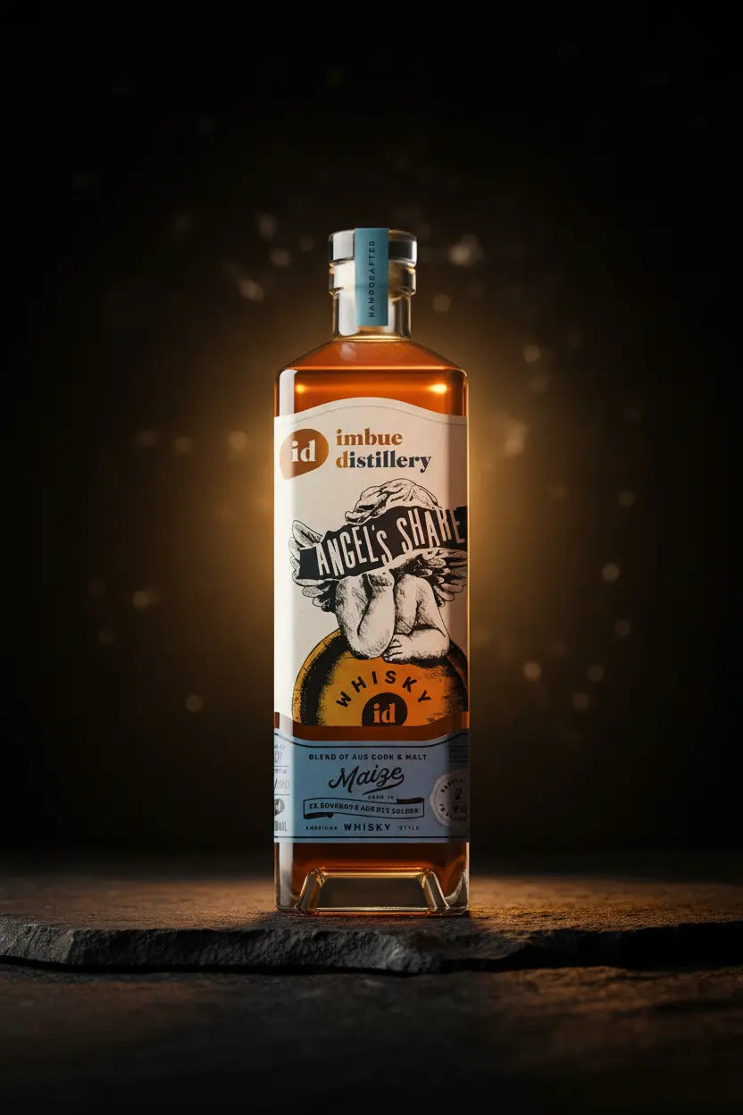 Imbue Distillery Angel's Share Maize Whisky 700mL bottle from Melbourne