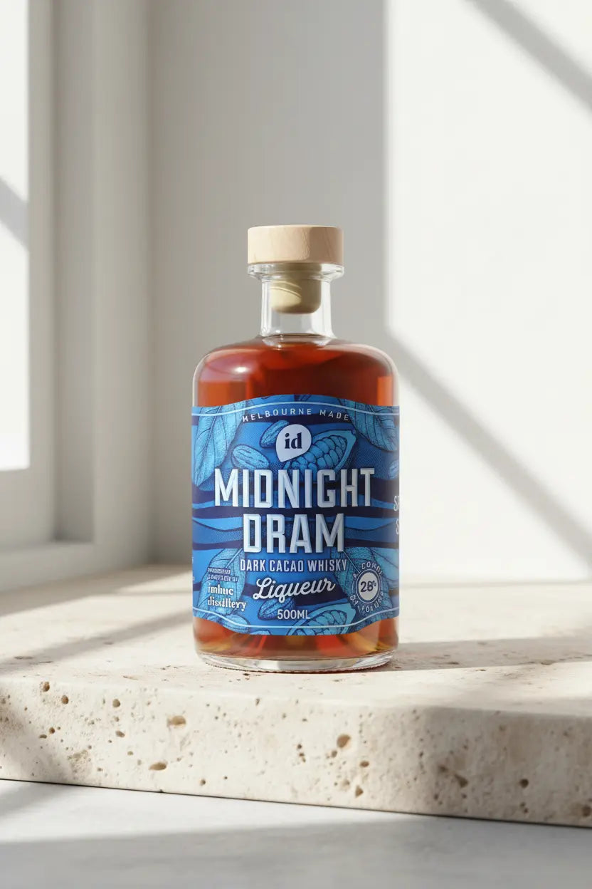 Imbue Distillery Midnight Dram 500mL bottle from Melbourne.