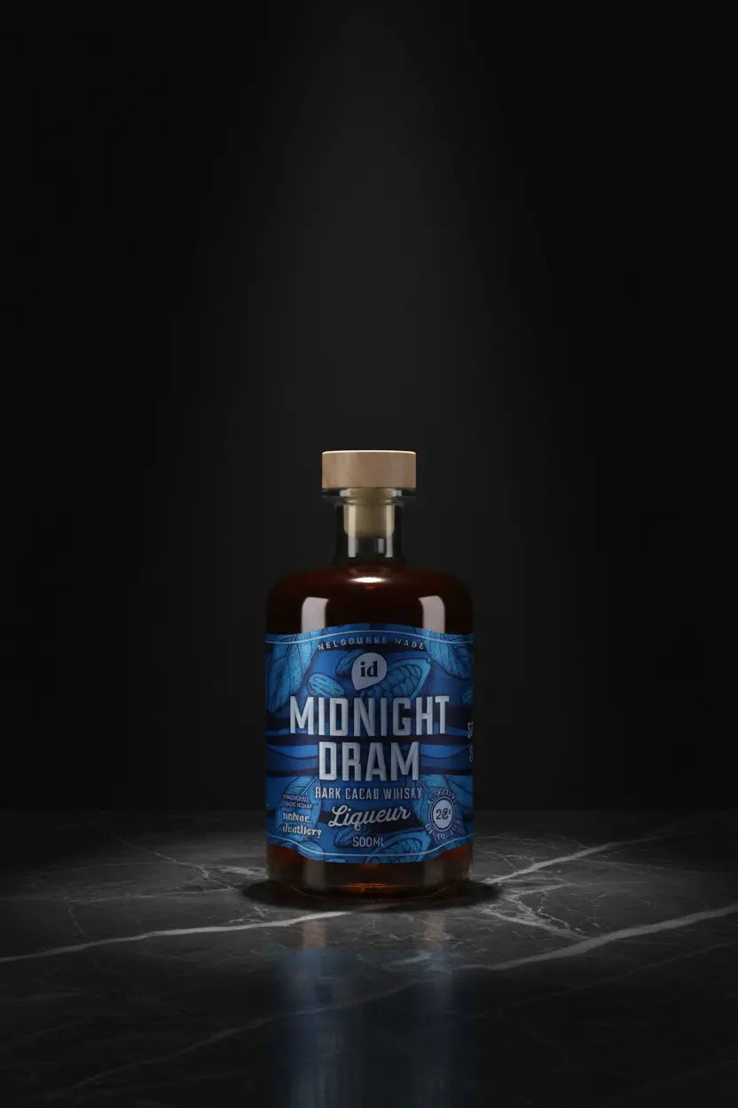 Imbue Distillery Midnight Dram 500mL bottle from Melbourne.