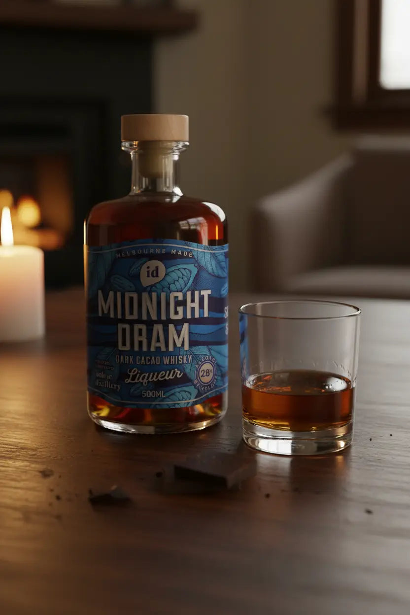 Imbue Distillery Midnight Dram 500mL bottle from Melbourne.