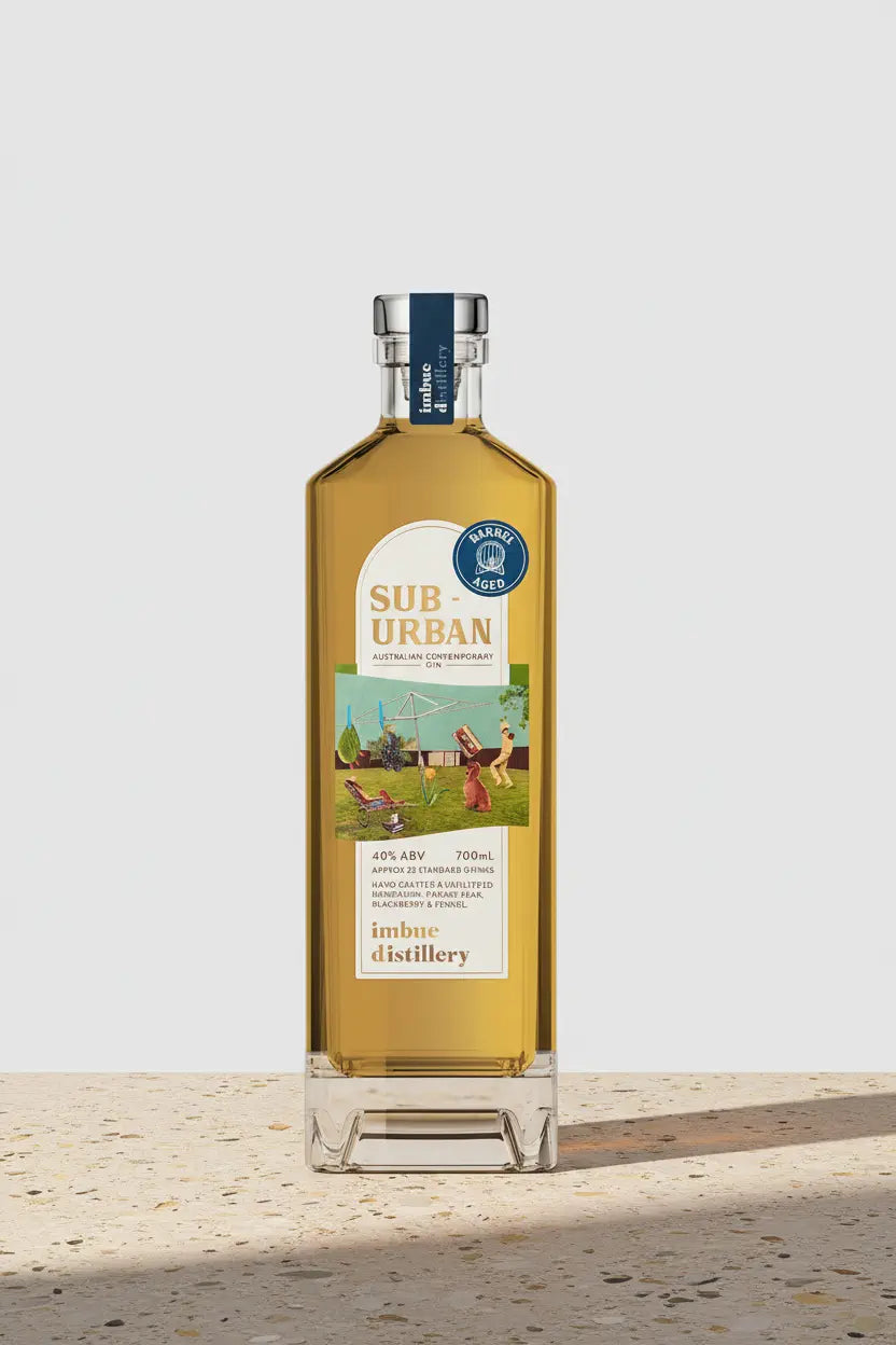 Buy Imbue Distillery Sub Urban Barrel Aged Gin 700ml online at Wine Sellers Direct's best prices.