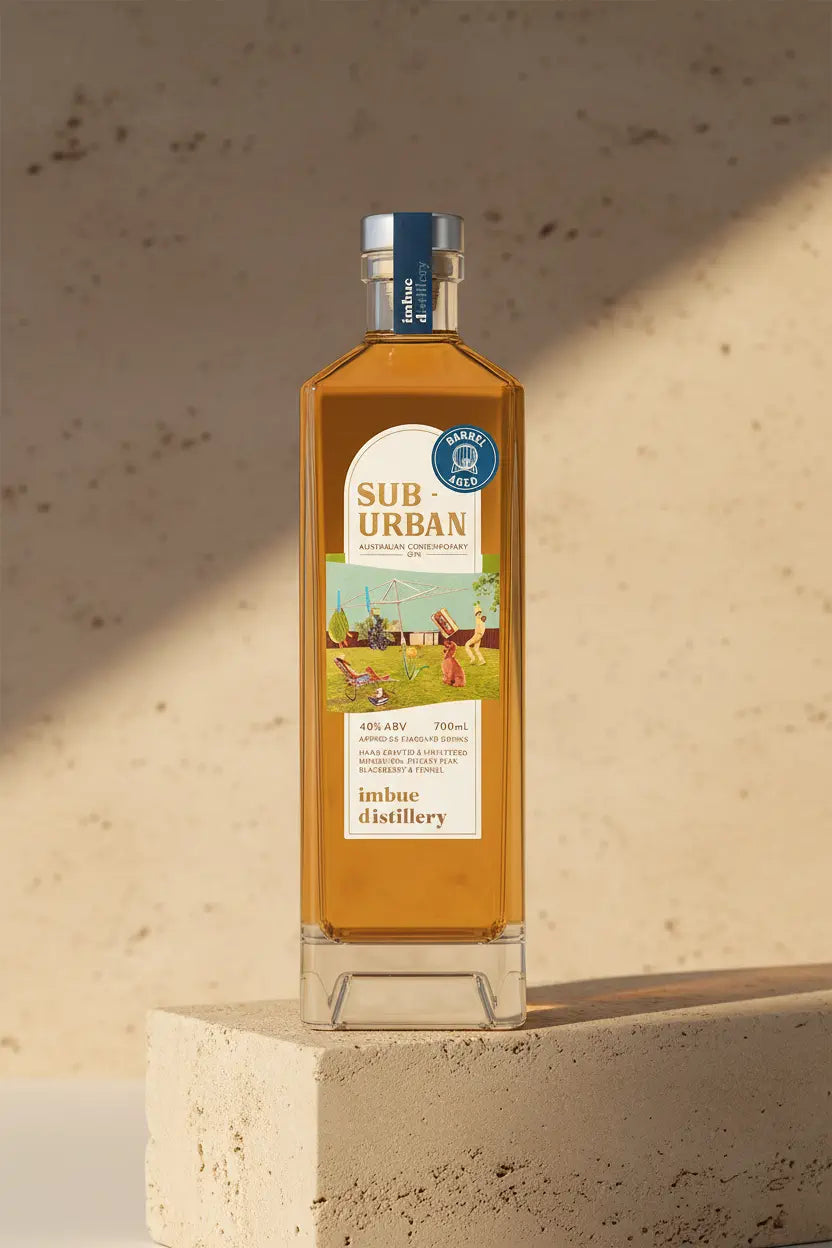 Buy Imbue Distillery Sub Urban Barrel Aged Gin 700ml online at Wine Sellers Direct's best prices.