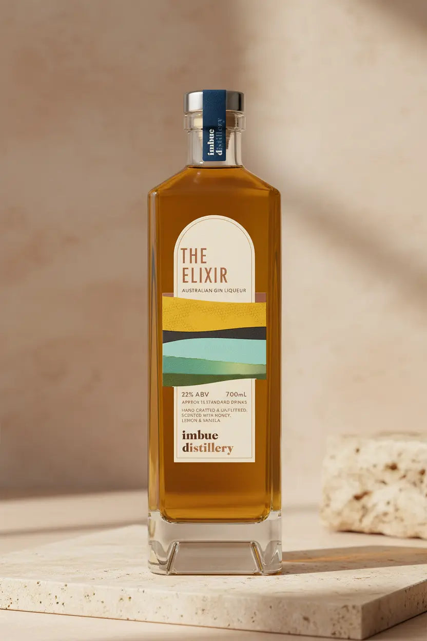 Buy Imbue Distillery The Elixir Gin Liqueur 700mL available online at Wine Sellers Direct's best prices.