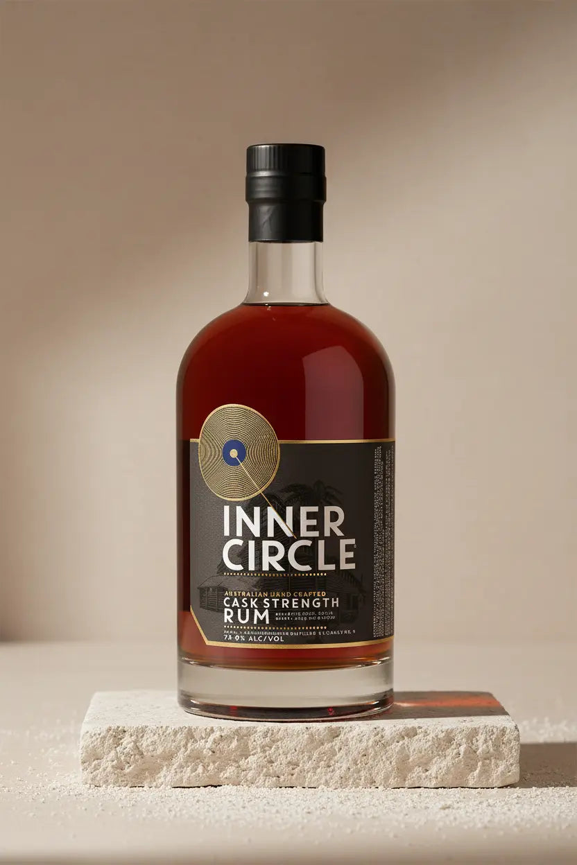 Buy Inner Circle 5 YO Black Cask Strength Rum 75.9% online at Wine Sellers Direct's best prices.