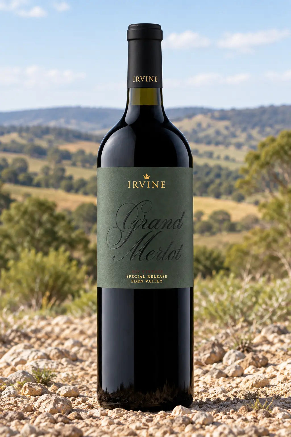 Irvine Grand Merlot 2019 750mL bottle of red wine from Eden Valley