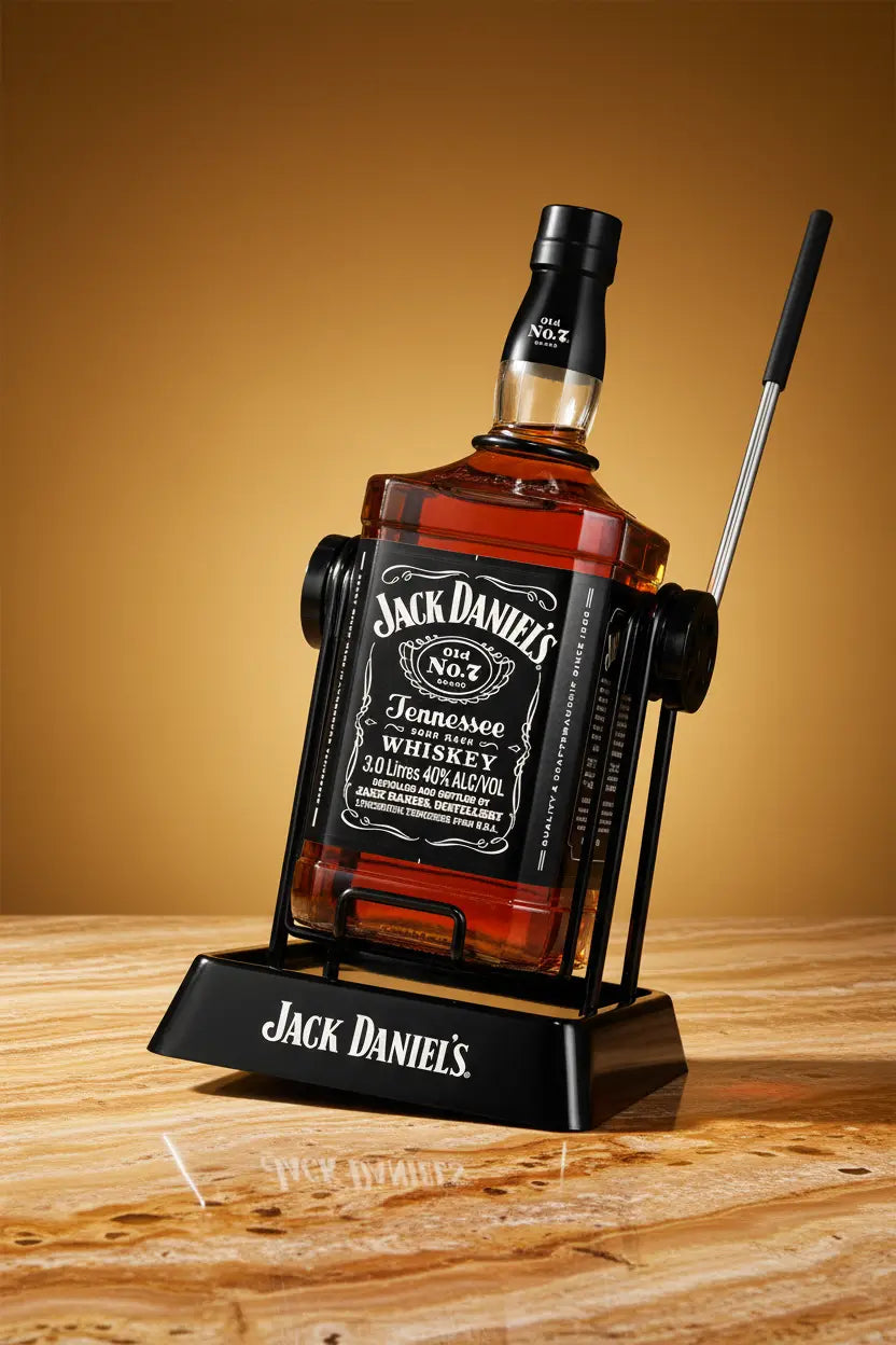 Buy Jack Daniel's Old No.7 Tennessee Whiskey & Metal Cradle 3Lt online at Wine Sellers Directs best prices.