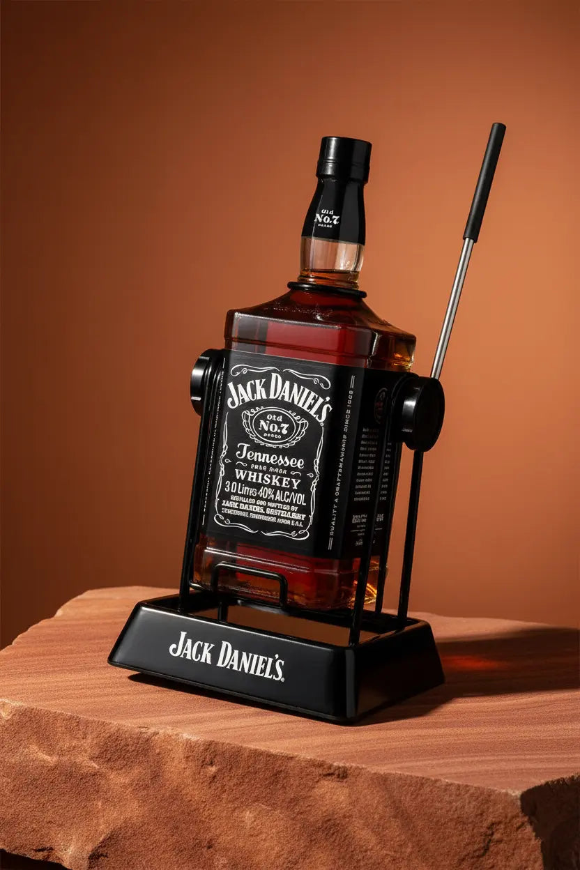 Buy Jack Daniel's Old No.7 Tennessee Whiskey & Metal Cradle 3Lt online at Wine Sellers Directs best prices.