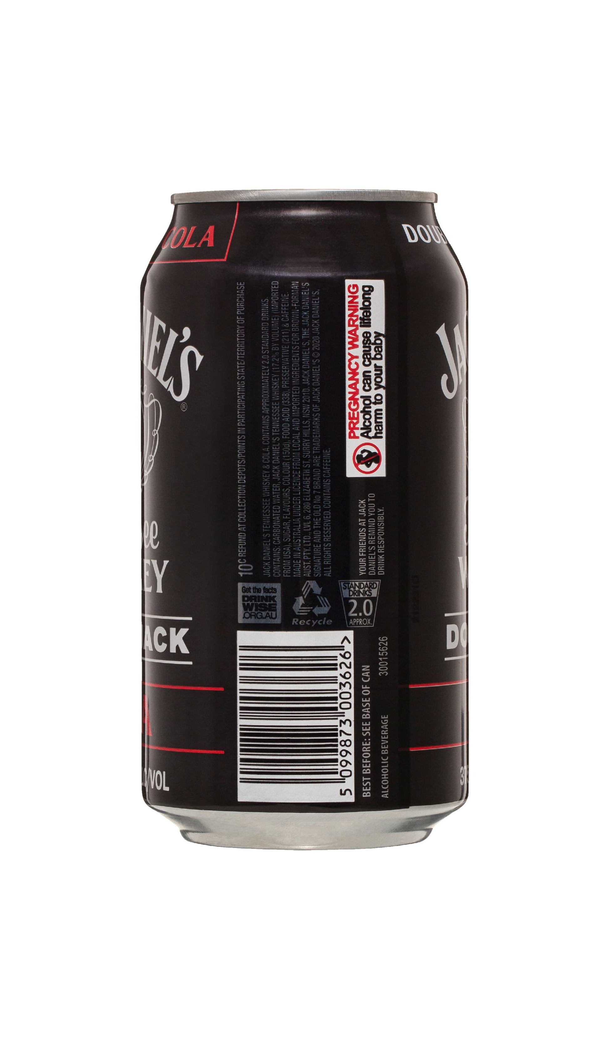 Shop Jack Daniel's Double Jack & Cola Can 375mL available at Wine Sellers Direct's best prices.