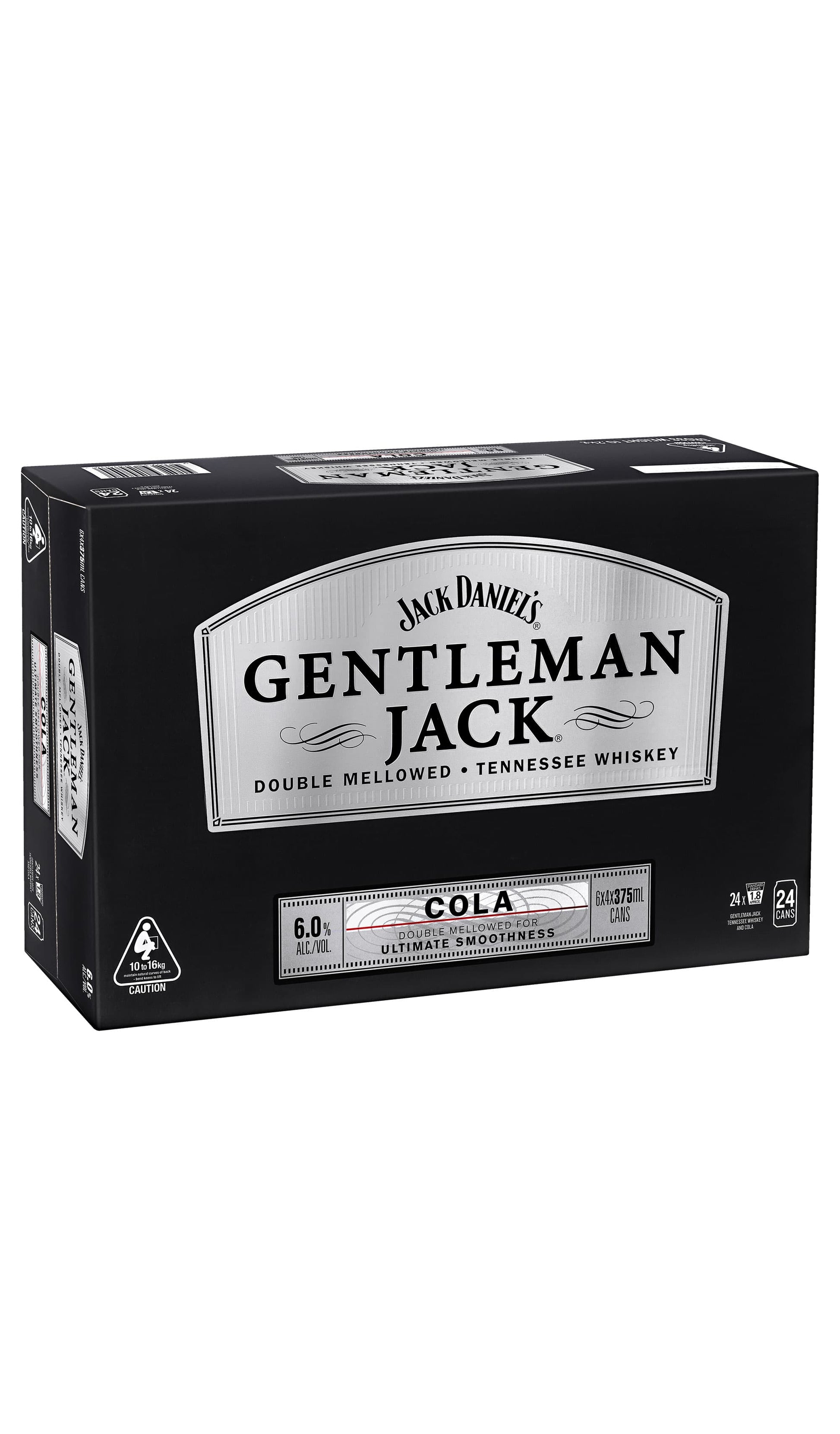 Shop Jack Daniel's Gentleman Jack & Cola Cans Slab 24x375mL available at Wine Sellers Direct's best prices.