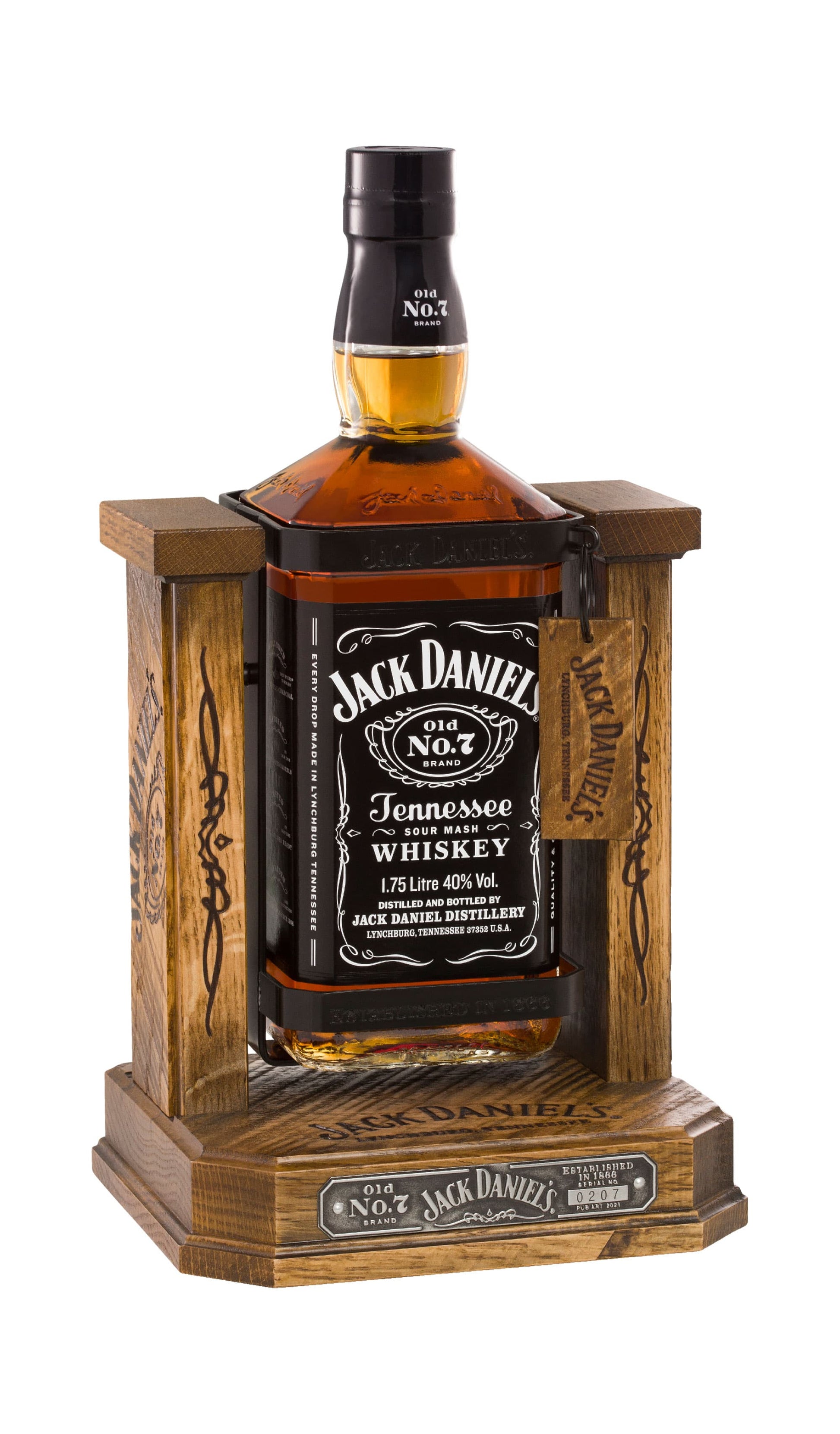 Find out more, explore the range and buy Jack Daniel's Old No.7 American White Oak Cradle 1.75L available at Wine Sellers Direct - Australia's independent liquor specialists and the best prices.