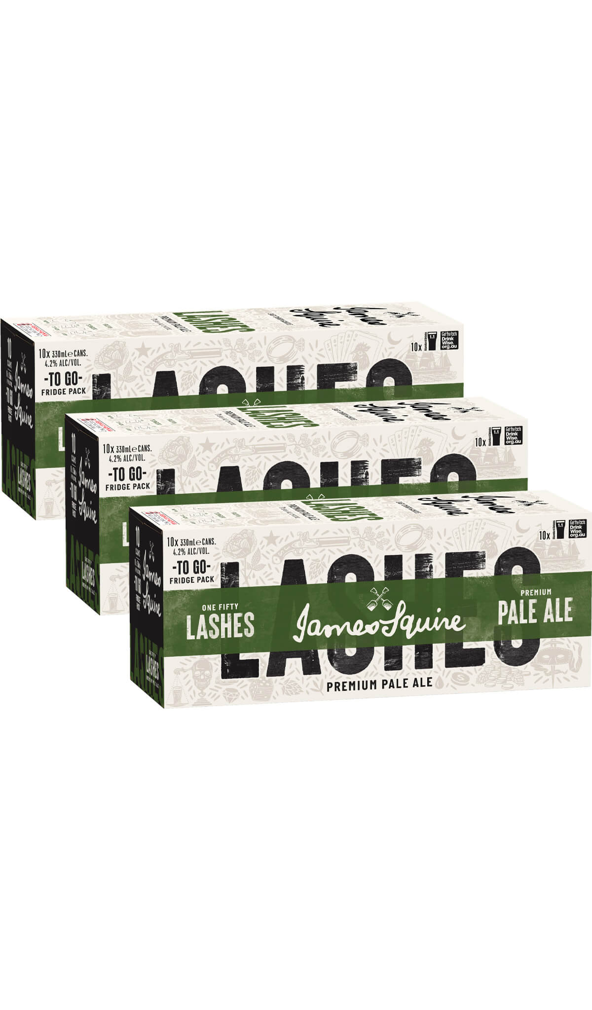 Find out more, explore the range and buy 3x 10-pack James Squire One Fifty Lashes Pale Ale 330mL available online at Wine Sellers Direct - Australia's independent liquor specialists.