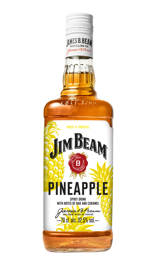 Jim Beam Pineapple 700ml pineapple-flavoured bourbon liqueur bottle