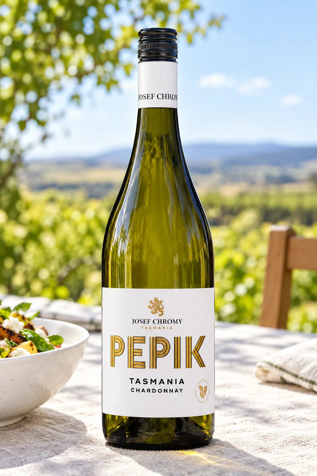 Josef Chromy Pepik Chardonnay 2025 750ml bottle of white wine from Tasmania