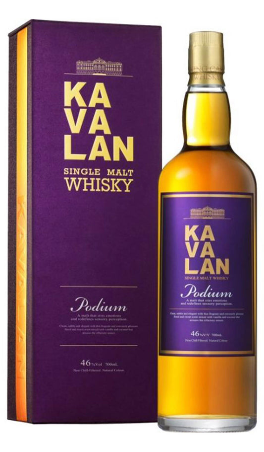 Find out more, explore the range and buy Kavalan Podium Single Malt Whisky 700mL available online at Wine Sellers Direct - Australia's independent liquor specialists.