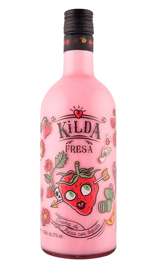 Kilda Strawberry Cream with Tequila 700mL bottle from Spain. 