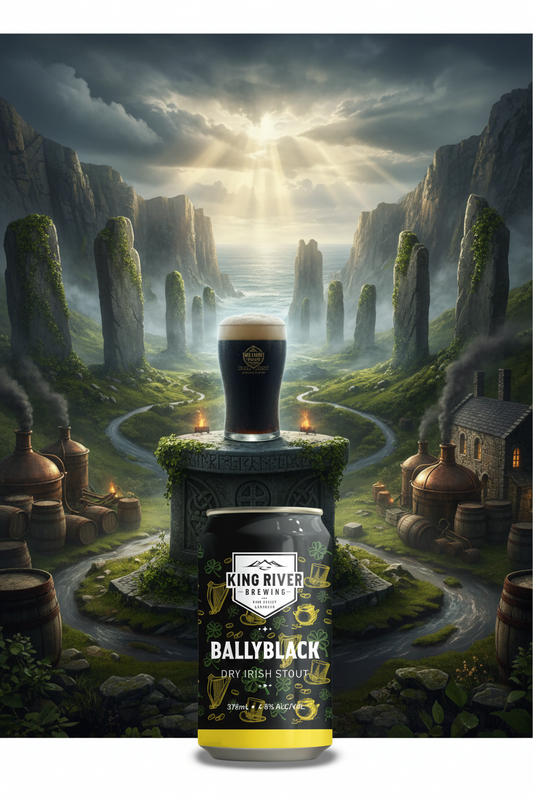 Find out more or buy King River Ballyblack Dry Irish Stout 375mL online at Wine Sellers Direct.