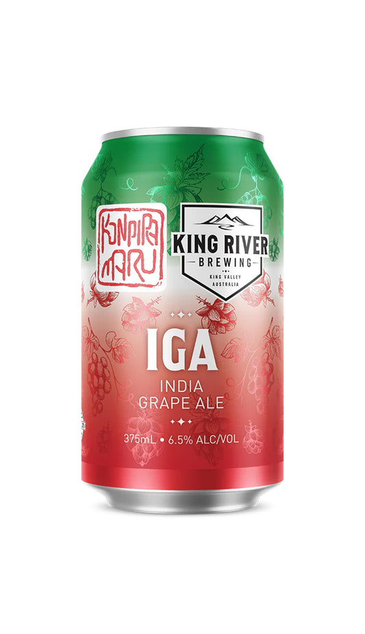 Find out more or buy King River India Grape Ale 375mL online at Wine Sellers Direct.