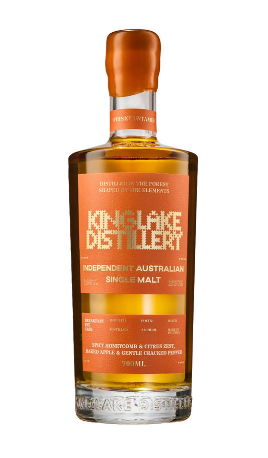 Kinglake Distillery Breakfast Rye Cask Single Malt Whisky 700mL bottle from Victoria