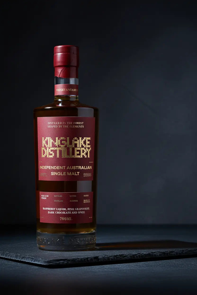 Kinglake Distillery In The Blood Red Gum Finish Single Malt Whisky 700mL bottle from Victoria