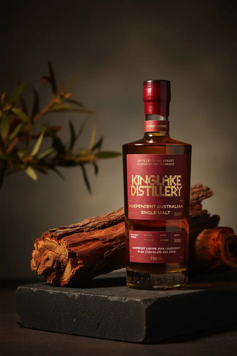 Kinglake Distillery In The Blood Red Gum Finish Single Malt Whisky 700mL bottle from Victoria