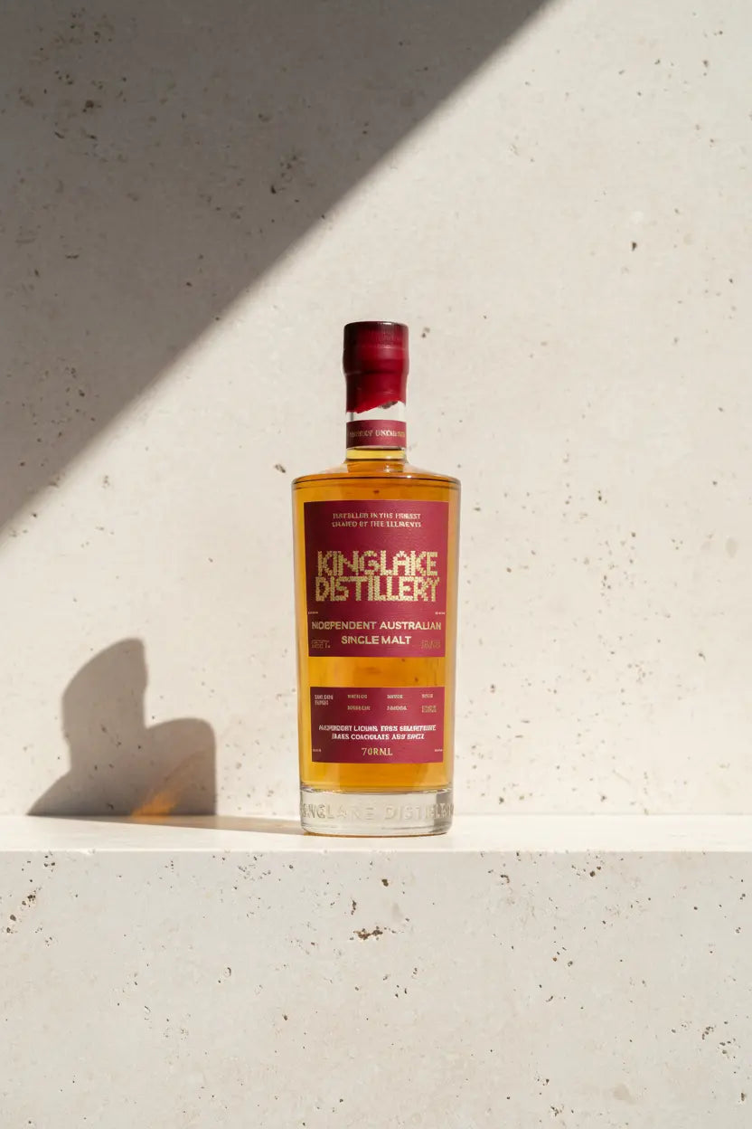 Kinglake Distillery In The Blood Red Gum Finish Single Malt Whisky 700mL bottle from Victoria