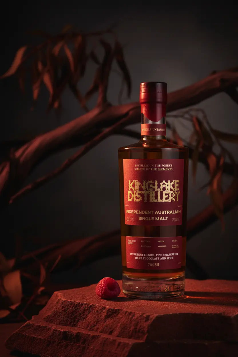 Kinglake Distillery In The Blood Red Gum Finish Single Malt Whisky 700mL bottle from Victoria
