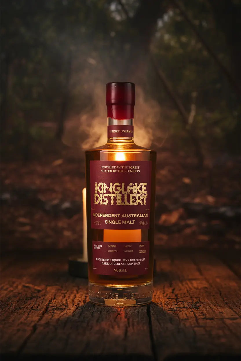Kinglake Distillery In The Blood Red Gum Finish Single Malt Whisky 700mL bottle from Victoria