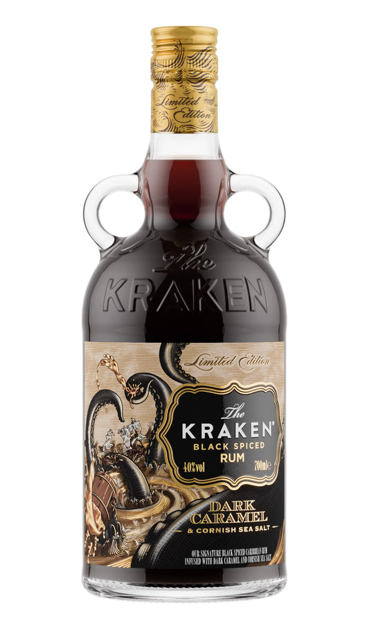 Buy Kraken Dark Caramel & Cornish Sea Salt Black Spiced Rum 700ml online at Wine Sellers Direct's best prices.