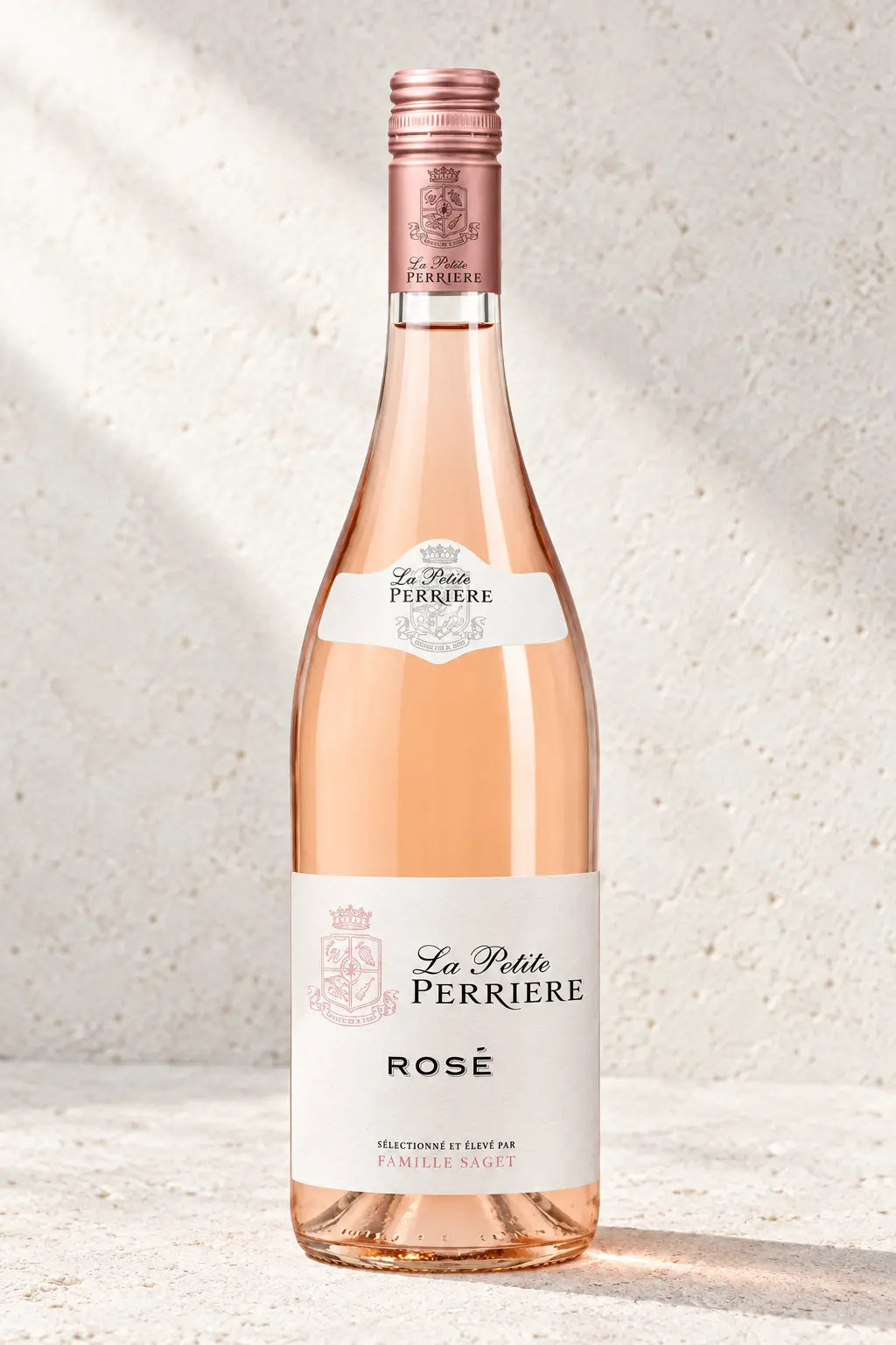 La Petite Perrière Pinot Noir Rosé 2024 750mL bottle of wine from France.