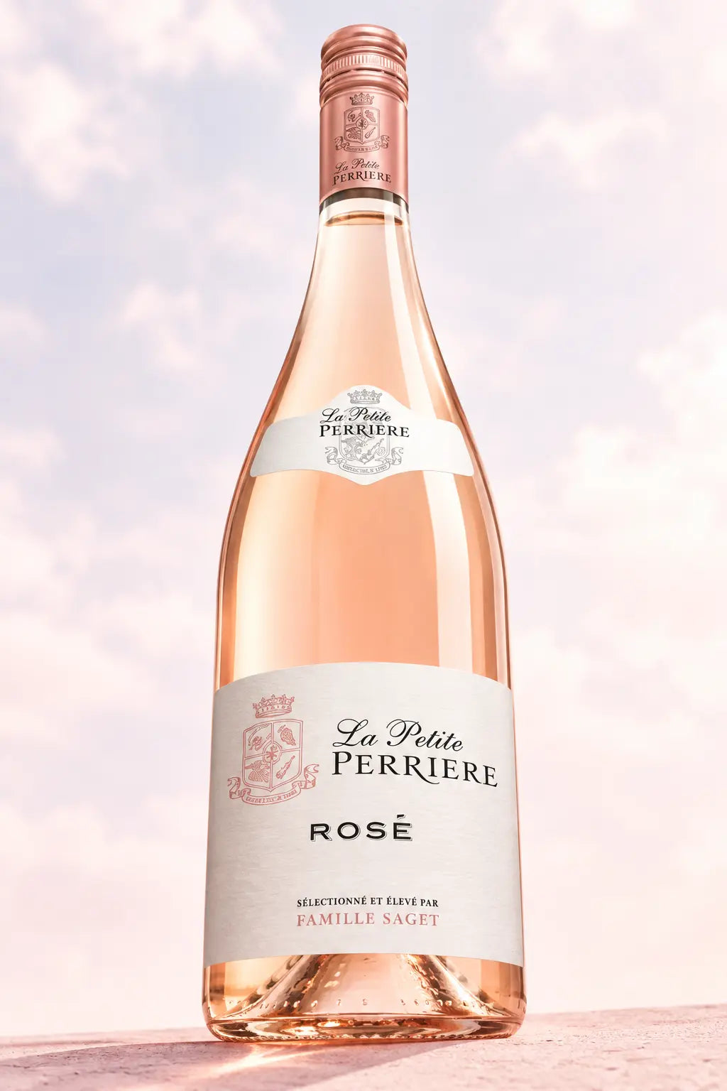 La Petite Perrière Pinot Noir Rosé 2024 750mL bottle of wine from France.