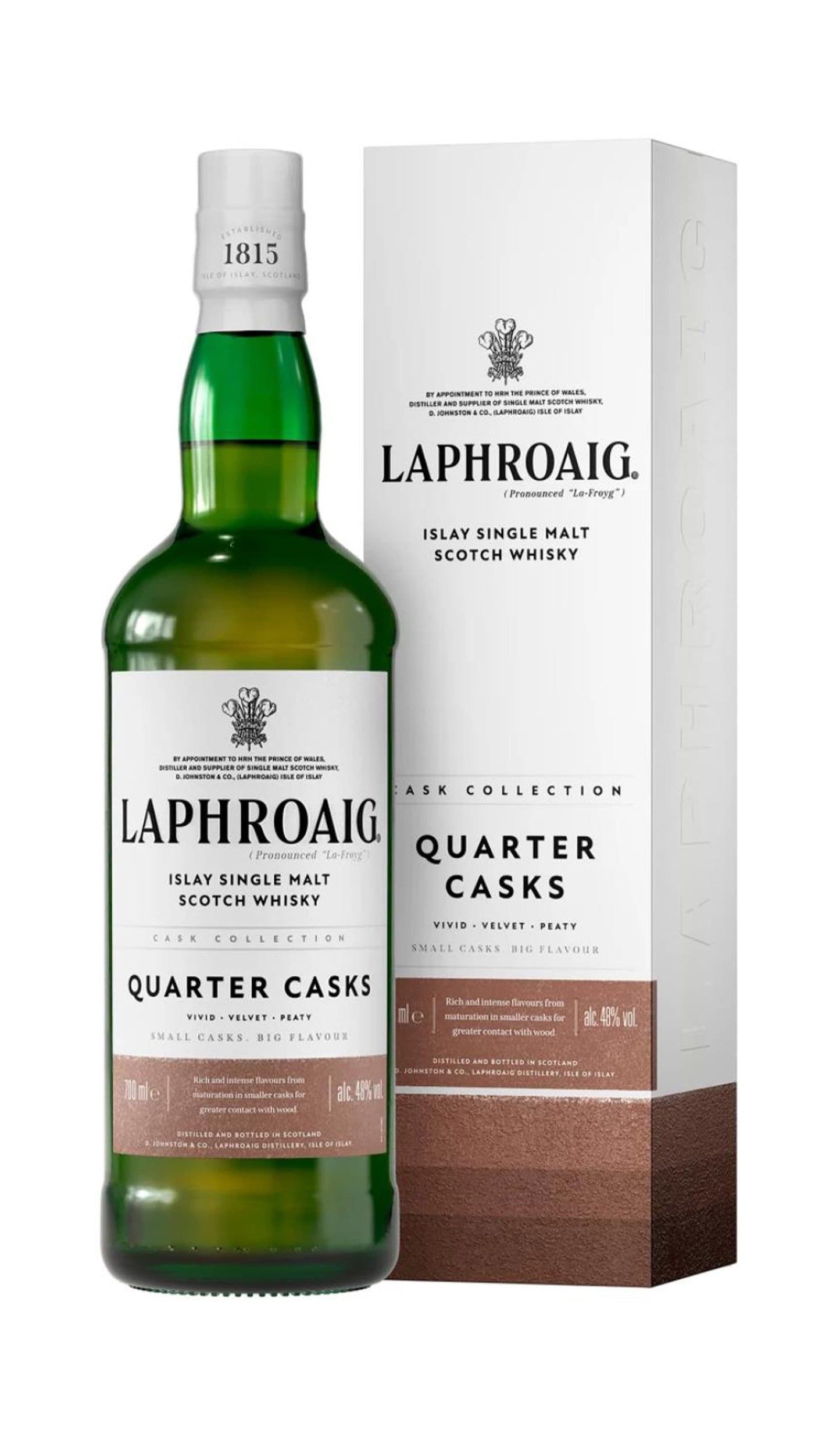 Buy Laphroaig Quarter Casks Scotch Whisky 700ml at Wine Sellers Direct's best prices - Australia’s independent liquor specialists.