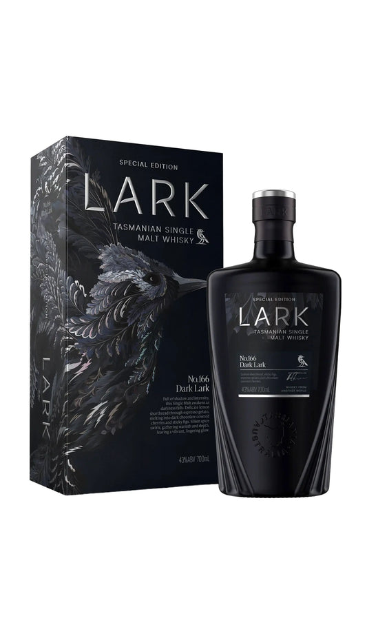 Lark Dark Lark No.166 Special Edition Single Malt Whisky bottle and box