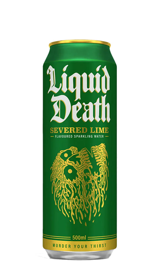 Find out more or buy Liquid Death Severed Lime Sparkling Water 500mL available online at Wine Sellers Direct - Australia's independent liquor specialists.