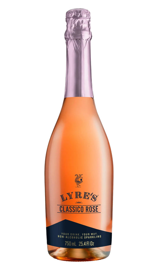 Lyre's Classico Rosé Non-Alcoholic Sparkling 750mL bottle.