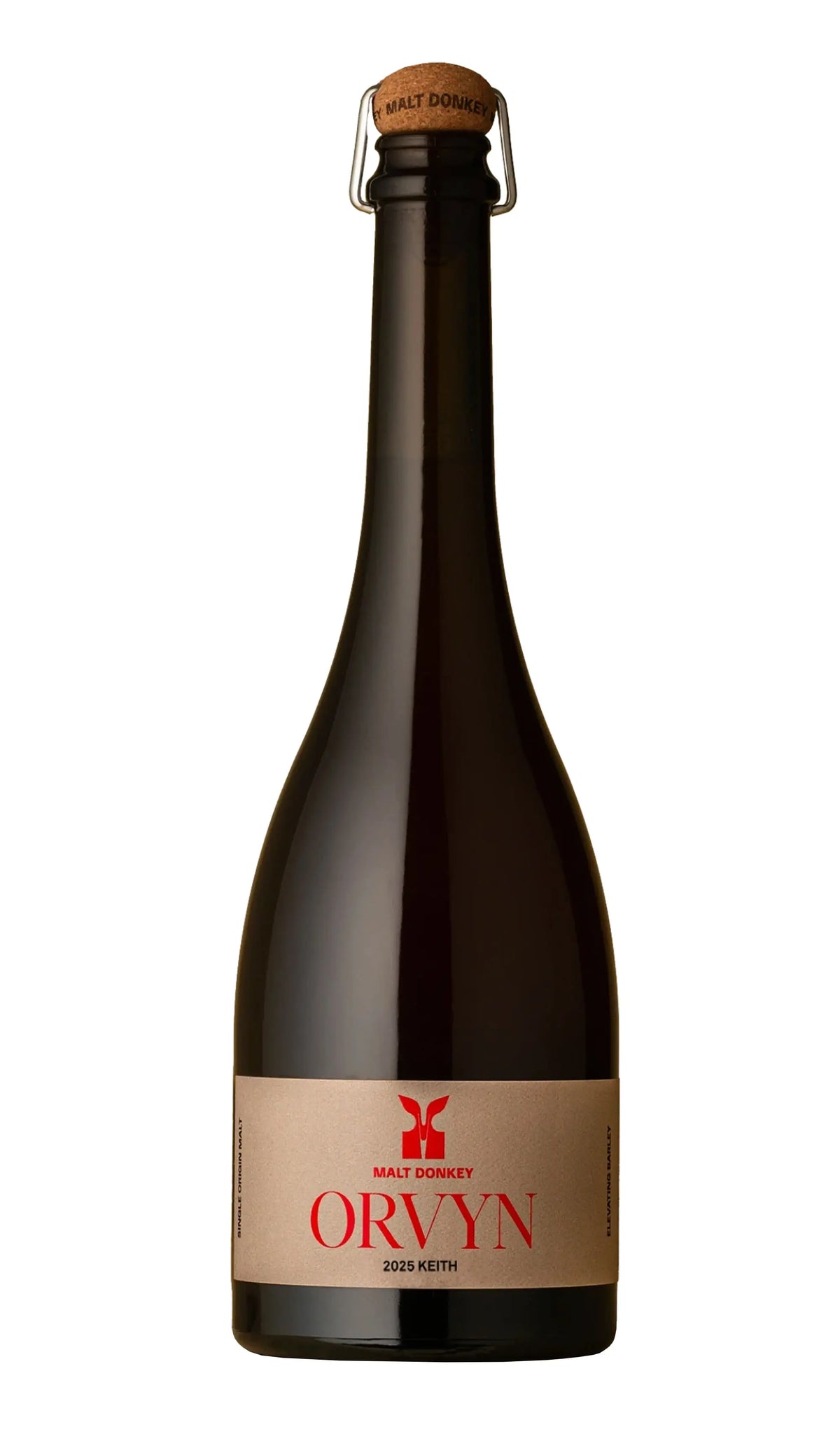 Malt Donkey Orvyn Keith Fine Ale 2025 750mL bottle – South Australian single-origin Belgian-style amber ale.